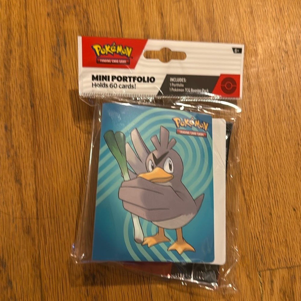 Pokemon Journey Together Mini Portfolio with Farfetch'd Design BNWT